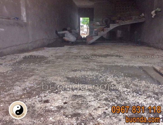 Đá vụn thạch anh rải nền nhà
