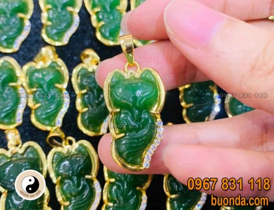 Mặt dây chuyền hồ ly bọc vàng