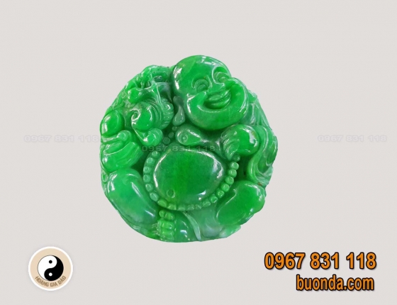 Mặt dây chuyền phật di lặc cẩm thạch